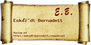 Esküdt Bernadett névjegykártya